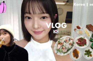 VLOG , in Korea | seoul 🇰🇷1泊2日韓国出張旅での食べすぎ記録