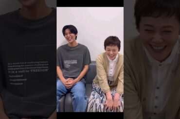 【この2人の雰囲気めつまちゃすき💕】目黒蓮🖤SnowMan ☃️スノーマン #snowman #meme #目黒蓮 #スノーマン #めめ#renmeguro#海のはじまり#大竹しのぶ