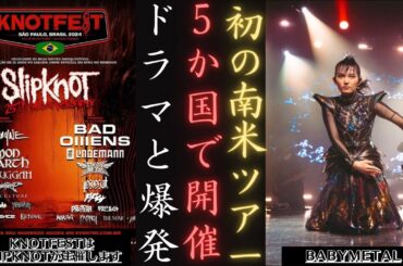 BABYMETAL 初の南米ツアー KNOTFESTから5ヶ国へ！| 新しい日記