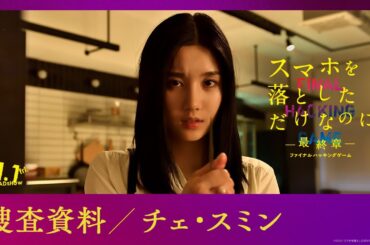 捜査資料【チェ・スミン】｜映画『スマホを落としただけなのに ～最終章～ ファイナル ハッキング ゲーム』【11月1日(金)公開】