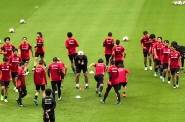 現地より試合前の練習 ウッチーも見守る なでしこジャパンvs 韓国【女子サッカー日本代表 】NADESHIKO JAPAN vs KOREA 2024/10/26
