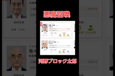 河野太郎の当選確実！それはすなわち神奈川15区が魔界になった(もともと魔界だったのか)もう未来はない！ #河野太郎 #神奈川15区 #当選確実