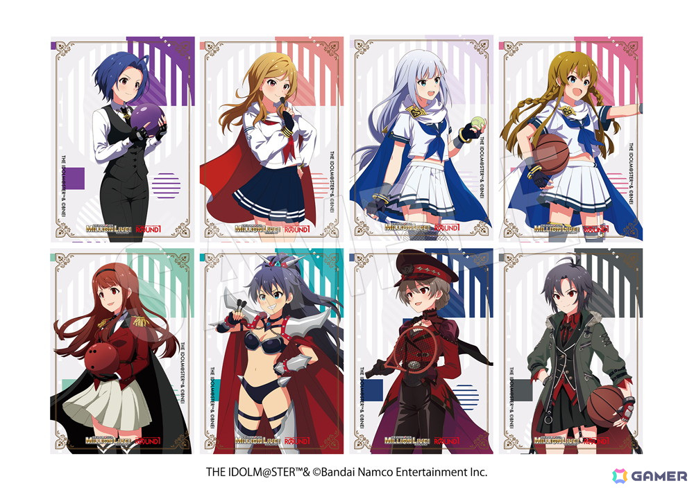 「アイドルマスター ミリオンライブ！」とROUND1のコラボキャンペーンが11月1日より開催！アクスタや缶バッジ、Tシャツなどのグッズも登場の画像