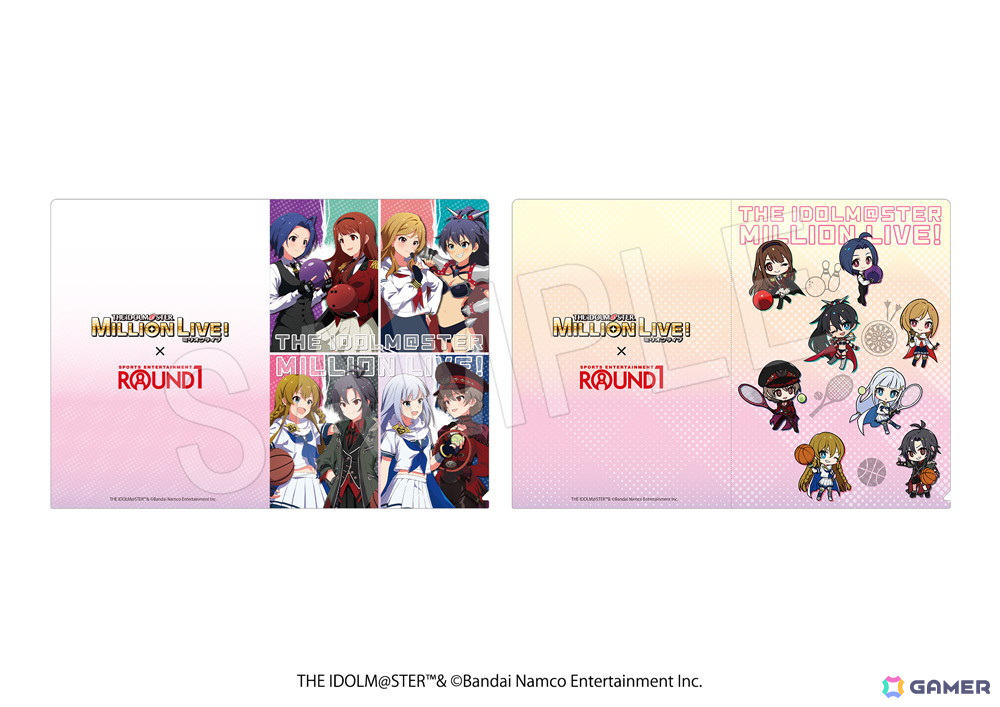 「アイドルマスター ミリオンライブ！」とROUND1のコラボキャンペーンが11月1日より開催！アクスタや缶バッジ、Tシャツなどのグッズも登場の画像