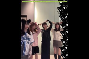 山口陽世 猫の集会♪東村芽依 松田好花 河田陽菜 ミーグリ ハロウィン