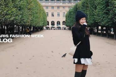 융-로그 | 에펠탑과 오늘 하루의 인사를🖤✨ | PARIS FASHION WEEK VLOG