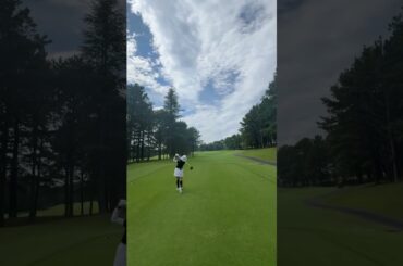 高木由梨奈 のティーショット⛳思わずガッツポーズ✨#golf #ゴルフ#ゴルフ女子#ゴルフ初心者#ゴルフ練習#セントフォースゴルフクラブ#オフショット#高木由梨奈