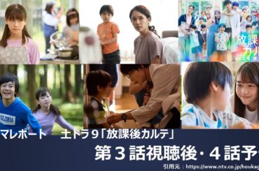 ドラマレポート・土ドラ９「放課後カルテ」３話視聴後　あらすじ感想・４話予告