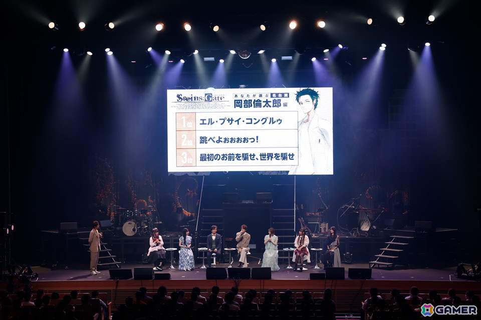 「STEINS;GATE 15th LIVE - ONE WORLD -」レポート!宮野真守さん、花澤香菜さん、今井麻美さんらラボメン声優陣がほぼ勢ぞろいして作中の名台詞を披露の画像