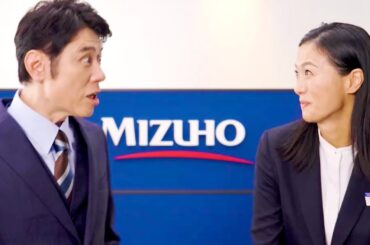 原田泰造、衝撃！榮倉奈々がデッドリフト130kg上げ「俺30kg」／みずほ銀行 新CM