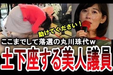 【土下座し涙する丸川珠代】ここまでやって落選する裏金議員の丸川珠代が哀れすぎる…。【手軽に国会中継】
