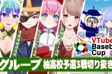 【栄冠ナイン】VTuber Baseball Cup 2024/Bグループ柚高校予選3戦切り抜き集 【VBC】
