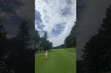 沖田愛加の青空の下でのティーショット⛳✨#golf#ゴルフ#ゴルフ女子#ゴルフ初心者#ゴルフ練習#セントフォースゴルフクラブ#オフショット#沖田愛加