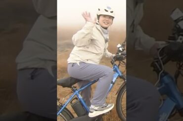 #女性アナウンサー  マウンテンバイクに乗る日テレ:水卜麻美❗️