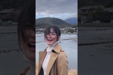 この日は風が強かったです笑  #japan#girl#kyoto#ootd #清井咲希#スターダストプロモーション