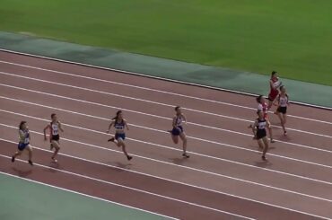 20240615山口県中学陸上選手権 3年女子100m準決勝第2組