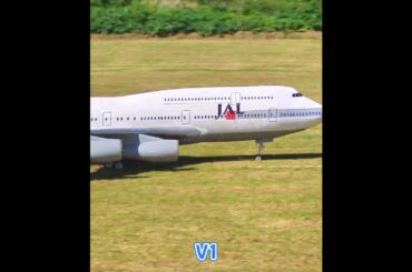 離陸するBoeing 747-400 JAL #ラジコン飛行機 #ラジコン