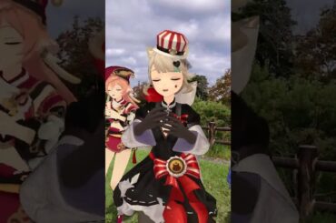 【秋に色づく メッセージ 2/2】眩しい赤  原神のリネットたちが「メッセージ」【原神 AR ダンス】