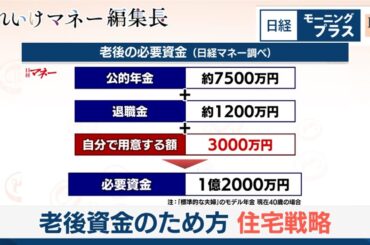 老後資金の貯め方 住宅戦略【日経モープラFT】