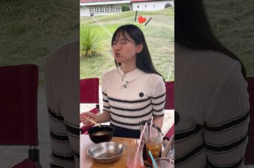 ラウンド後のBBQで二郎系ラーメンを食べて大満足の後藤楽々・小野寺結衣・塩川菜摘🍜✨#セントフォースゴルフクラブ #ゴルフ #golf #ゴルフ女子 #後藤楽々 #小野寺結衣 #塩川菜摘