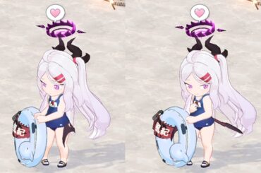 ヒナ（水着）のすべてが可愛すぎる【カフェタッチ】【ブルーアーカイブ　Blue Archive】【ブルアカ】