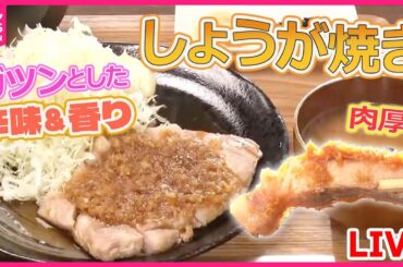 【生姜焼きまとめ】生姜焼き専門店！こだわりの一品 / 焼かずに揚げる生姜焼き / まるでステーキのような生姜焼き など（日テレNEWS LIVE）