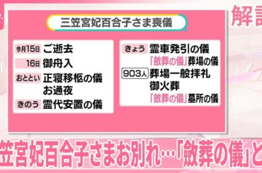 【三笠宮妃百合子さま】お別れ…「斂葬の儀」とは【#みんなのギモン】
