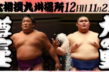 大相撲　尊富士ー大の里　＜令和６年九州場所・１２日目＞SUMO
