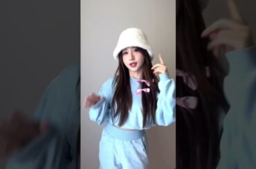 ブルー可愛い🩵❄️⛄️🎀🤍　#Juri ジュリ #쥬리 #ticktack  #tick_tack_challenge