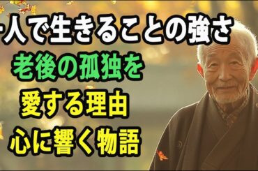 一人で生きることの強さ老後の孤独を愛する理由|幸せな老後