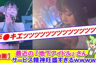 【動画】最近の地下アイドルさんサービス精神旺盛すぎるwwww【2ch】【ずんだもん】【ゆっくり解説】