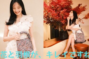 大政絢、透明感のある白い肌にお花モチーフの白のワンピース姿 ”美しすぎる”ショットに大反響