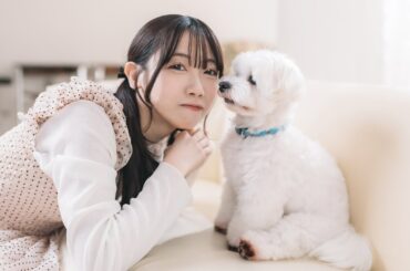 来栖りんさんと愛犬ちまき君が遊びにきてくれました！（マルチーズ）
