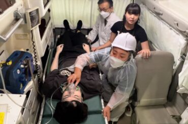兄が救急搬送された。喉が出血して桐崎栄二は緊急入院します。入院生活3週間