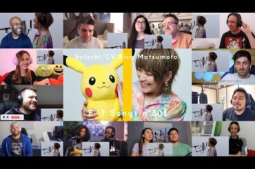 サトシ (cv:松本梨香) - めざせポケモンマスター -with my friends - / THE FIRST TAKE [Reaction Mashup]
