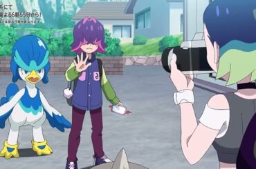 サザレさんに写真撮ってもらいたい【アニポケ切り抜き】