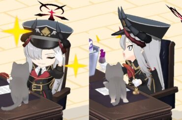 マコトとライオンマルの幸せな時間【家具モーション】【ブルーアーカイブ　Blue Archive】【ブルアカ】