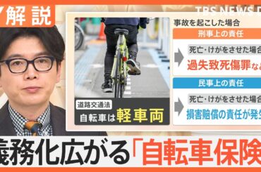 もし、自転車事故の加害者になったら？賠償約9500万円の事例も 「自転車保険」入ってますか？【Nスタ解説】｜TBS NEWS DIG