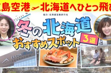 広島空港から北海道へひとっ飛び！冬の北海道おすすめスポット3選！