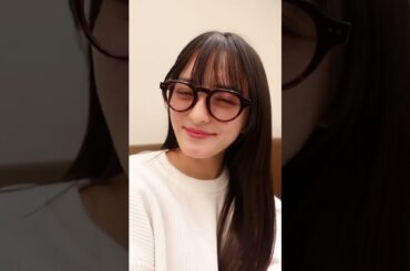 頷いてます😌👓  #japan#cafe#ootd#girl#メガネ#清井咲希#スターダストプロモーション