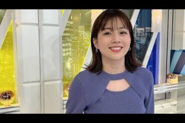 テレ朝・田中萌アナ、美肩みせワンピース衣装に[Japan news]「そのままクリスマスパーティーに行けそう」の声