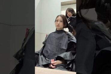 元HKT48 朝長美桜 この前、美容室納めしてきたよ 1年切らずに伸ばした〜〜