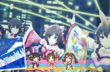 Deresute 4K MV - Furachi na CANVAS (Miku, Kako, Hajime))