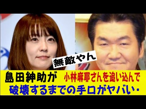 島田紳助が小林麻耶さんを追い込んで破壊するまでの手口がヤバすぎる・・・ネットの反応/なんj/2ch/5ch/反応集/スレまとめ/ゆっくり 島田紳助が小林麻耶さんを追い込んで破壊するまでの手口がヤバすぎる・・・ネットの反応/なんj/2ch/5ch/反応集/スレまとめ/ゆっくり