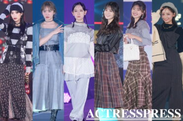 佐々木久美・加藤史帆・金村美玖・小坂菜緒・佐々木美玲・濱岸ひより（日向坂46）2024年10月19日、幕張メッセで開催のRakuten GirlsAward 2024 A/Wにて。(C) 撮影：ACTRESS PRESS編集部 (Photographer: SHUN）