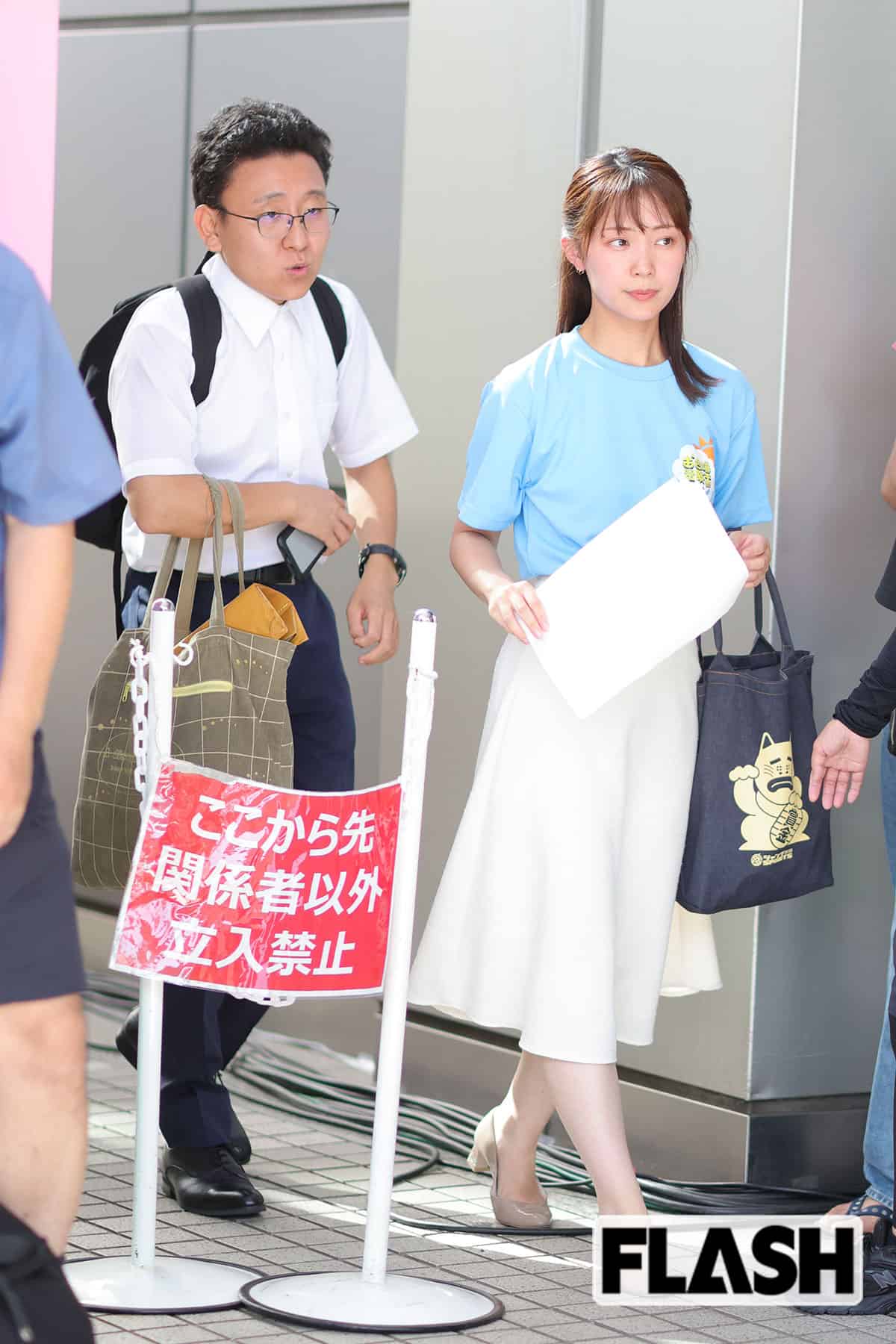 上垣皓太朗アナ（左）と高崎春アナ（右）