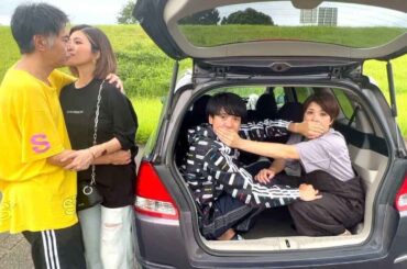 【桐崎栄二ノーカット版動画】家族で父を尾行した。車に隠れて24時間追跡