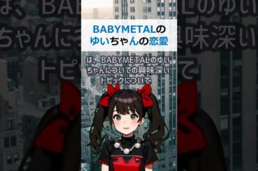 BABYMETALのゆいちゃんの恋愛禁止ルールとは？ファンのコメント… #shorts 268