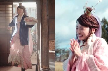 川栄李奈、スキップ＆ぴょんぴょん飛び跳ねてはしゃぐ姿が可愛い！【au新TVCM 三太郎】