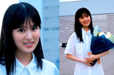 福本莉子、清楚な白ワンピース姿が可愛い！【エコキュート新TVCM・メイキング＆インタビュー】